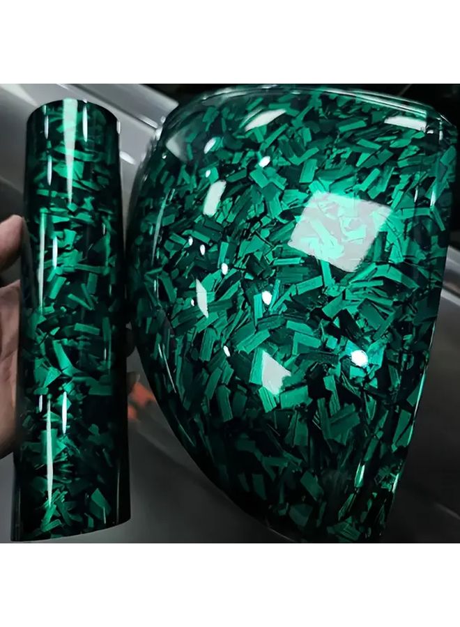 غشاء الفينيل من ألياف الكربون الأحمر 11.81 × 39.37 بوصة ذاتية اللصق للسيارات والدراجات النارية DIY - Image 5